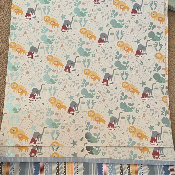 Scrapbook and Embellishments/Paper Bundle for Baby boy - Picture 7 of 11
